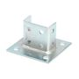 B281SQSS4 - BLTD 6X6, 3-1/2 SQ SPRT SS4 DBL Post Base - Eaton