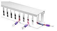 C2LG6 - 2" Wiring Duct Cover, Light Gray - Panduit Corporation