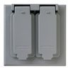 CA72G - 2G Wallplate Two Single Cover - Pass & Seymour/Legrand