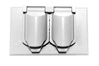 CA8WH - 1G Wallplate Horizontal Duplex Cover WH - Pass & Seymour/Legrand