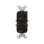 CR20BK - Recp Duplex 20A 125V 2P3W STR Swire BK - Eaton