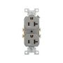 CR20GY - Recp Duplex 20A 125V 2P3W STR Swire Gy - Eaton