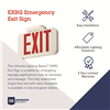 EXRGM6 - Led Exit Red/Green Switchable Lettering Ac Only - Lithonia Lighting