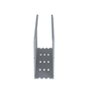 F2X5LG6 - 2X5X72" LT Gry NRW Slot Duct - Panduit