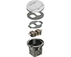FLB3532NL - 3-1/2" RND NKL PLT 2 Fliplid CVR FLR Box - Arlington