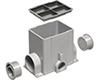 FLBC8502 - 1G NM Gangable Floor Box Kit (2) 2" Hubs - Arlington Industries