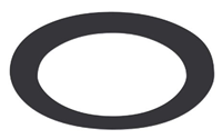 HLB6RTRMMB - 6" Matte Black Trim For HLBSL - Halo