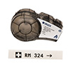 M21500430 - Polyester Labels 0.5" X 21' BK/CL M Series - Brady®