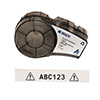 M21500595WT - All Weather Vinyl Label Tape, 0.5" BK/WH - Brady®