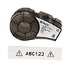 M21750595WT - All Weather Vinyl Label Tape, 0.75" BK/WH - Brady®