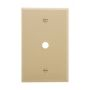 PJ11V - Wallplate 1G Tel/Coax. 406" Hole Poly Mid BX Iv - Eaton