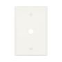 PJ11W - Wallplate 1G Tel/Coax. 406" Hole Poly Mid BX WH - Eaton
