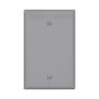PJ13GY - Wallplate 1G Blank Box Mount Poly Mid Gy - Eaton