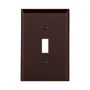PJ1B - Wallplate 1G Toggle Poly Mid BR - Eaton
