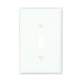 PJ1W - Wallplate 1G Toggle Poly Mid WH - Eaton