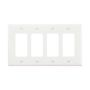 PJ264W - Wallplate 4G Decorator Poly Mid WH - Eaton