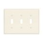 PJ3LA - Wallplate 3G Toggle Poly Mid La - Eaton