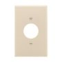 PJ7A - Wallplate 1G SGL Rec W/1.4" Hole Poly Mid Al - Eaton