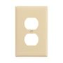 PJ8V - Wallplate 1G Duplex Poly Mid Iv - Eaton