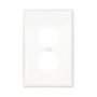 PJ8W - Wallplate 1G Duplex Poly Mid WH - Eaton