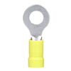 PV1014RD - 10-12AWG 1/4"STD Ylw Insltd Ring TRML - Panduit®