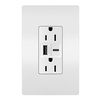 R26USBAC6W - Rad A/C Fast Charg Usb + Dup 15A W - Legrand-Pass & Seymour