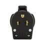 S42 - Plug Angle Univ 30/50A 250V 2P3W Vinyl BK - Eaton