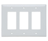SPJ263W - Plastic Wallplate JR Jumbo 3G 3SPLEX W/Out Line WH - Legrand-Pass & Seymour