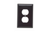 SPJ8 - Wallplate JR Jumbo 1G 1 Duplex BN - Pass & Seymour/Legrand