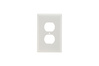 SPJ8W - Plastic Wallplate JR Jumbo 1G Duplex W/Out Line WH - Pass & Seymour/Legrand