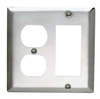 SS826 - Smooth 302SS 2G 1 Duplex 1 Decor - Legrand-Pass & Seymour