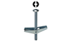 TBC383 - 3/8" X 3" Phil/Slot Mushroom Head Toggle Bolt - LH Dottie