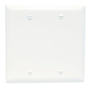 TP23W - Trademaster Wallplate 2G Blank Box Mount WH - Legrand-Pass & Seymour