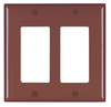 TP262 - Trademaster Wallplate 2G 2 Decor BR - Legrand-Pass & Seymour