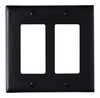 TP262BK - Trademaster Wallplate 2G 2 Decor BK - Pass & Seymour/Legrand