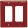 TP262RED - Trademaster Wallplate 2G 2 Decor RD - Legrand-Pass & Seymour