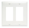 TP262W - Trademaster Wallplate 2G 2 Decor WH - Legrand-Pass & Seymour