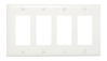 TP264W - Trademaster Wallplate 4G 4 Decor WH - Legrand-Pass & Seymour