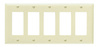 TP265W - Trademaster Wallplate 5G 5 Decor WH - Legrand-Pass & Seymour