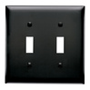TP2BK - Trademaster Wallplate 2G 2 Toggle BK - Legrand-Pass & Seymour