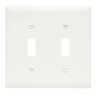 TP2W - Trademaster Wallplate 2G 2 Toggle WH - Legrand-Pass & Seymour