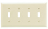 TP4I - Trademaster Wallplate 4G 4 Toggle Iv - Pass & Seymour/Legrand