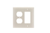 TP826LA - Trademaster Wallplate 2G 1 Duplex 1 Decor La - Pass & Seymour/Legrand