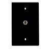 TPCATVBK - F Type Coax Connector W/TP Wallplate BK - Legrand-On-Q
