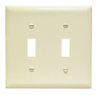 TPJ2I - Trademaster Wallplate Jumbo 2G 2 Toggle Iv - Legrand-Pass & Seymour