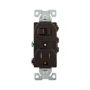 TR274B - SW/TR Dup Comb SP/GRD Recp 15A 125V BR - Eaton