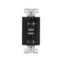 TR7756BKB0X - Usb 3.1A Duplex Recp 20A 125V BK - Eaton