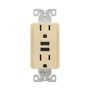 TR7765VB0X - Usb 3.6A Duplex Recp 15A 125V Iv - Eaton Wiring Devices