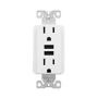 TR7765WB0X - Usb 3.6A Duplex Recp 15A 125V WH - Eaton