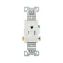 TR817WB0X - Recp Single TR 15A 125V 2P3W STR Swire WH - Eaton